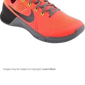 Nike Red nike women's metcon 1 training shoes